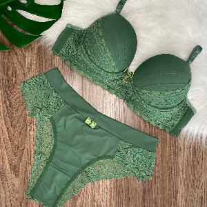 CONJUNTO ELISA COR VERDE MILITAR