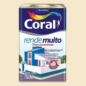 TINTA CORAL ACRILICA FOSCA RENDE MUITO MARFIM - 18