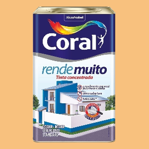 TINTA CORAL ACRILICA FOSCA RENDE MUITO LARANJA CITRICO - 18L