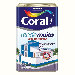 TINTA CORAL ACRILICA FOSCA RENDE MUITO BRANCO NEVE - 18L