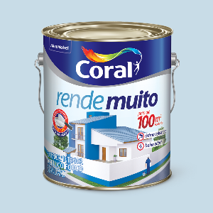 TINTA CORAL ACRILICA FOSCA RENDE MUITO AZUL SERENO - 3,6L