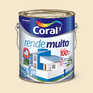 TINTA CORAL ACRILICA FOSCA RENDE MUITO MARFIM - 3,6L