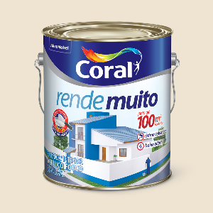 TINTA CORAL ACRILICA FOSCA RENDE MUITO PALHA - 3,6L