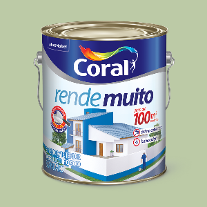 TINTA CORAL ACRILICA FOSCA RENDE MUITO VERDE KIWI - 3,6L