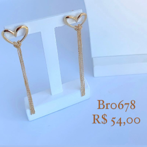 BRINCO CORAÇÃO VAZADO