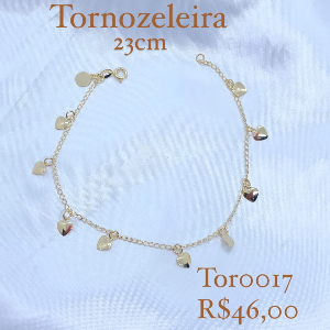 TORNOZELEIRA CORAÇÃO LISO 