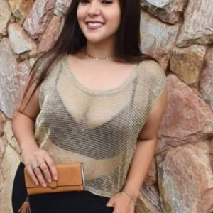BLUSA COM TRANSPARêNCIA 